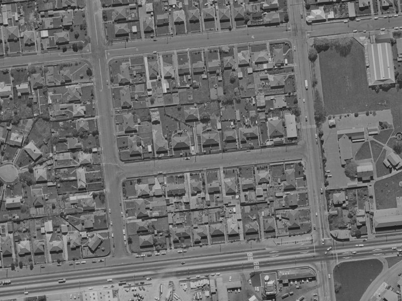 10 Rex Street from the air, 1970-1974