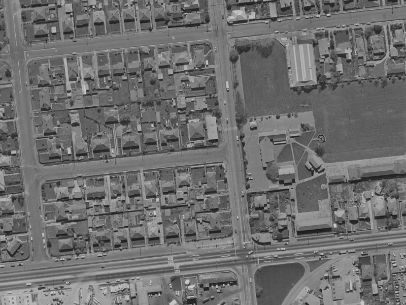 33D Matipo Street from the air, 1970-1974