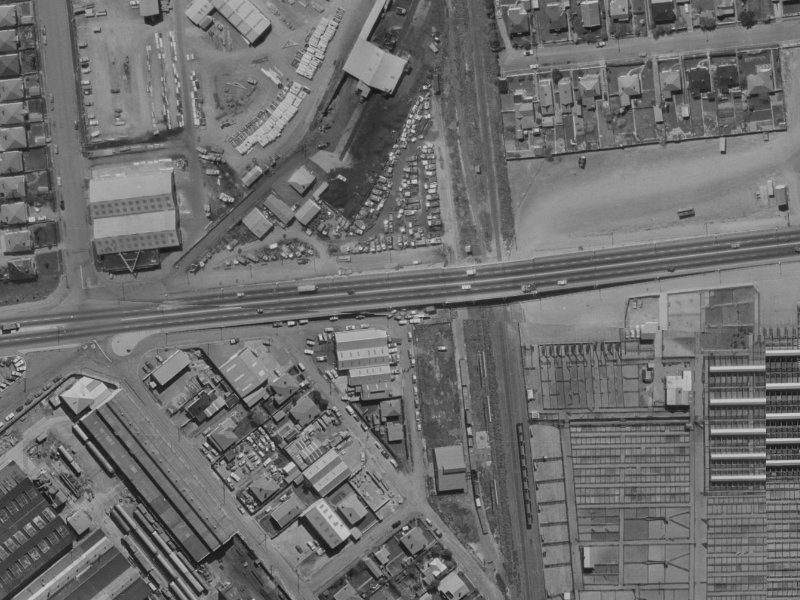7B Pope Street from the air, 1970-1974