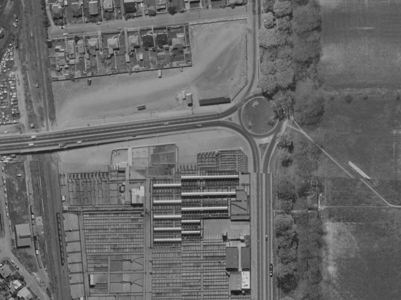 65 Deans Avenue from the air, 1970-1974
