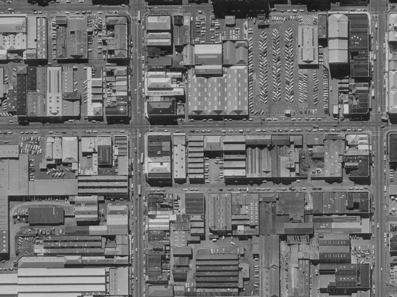 192 Saint Asaph Street from the air, 1970-1974