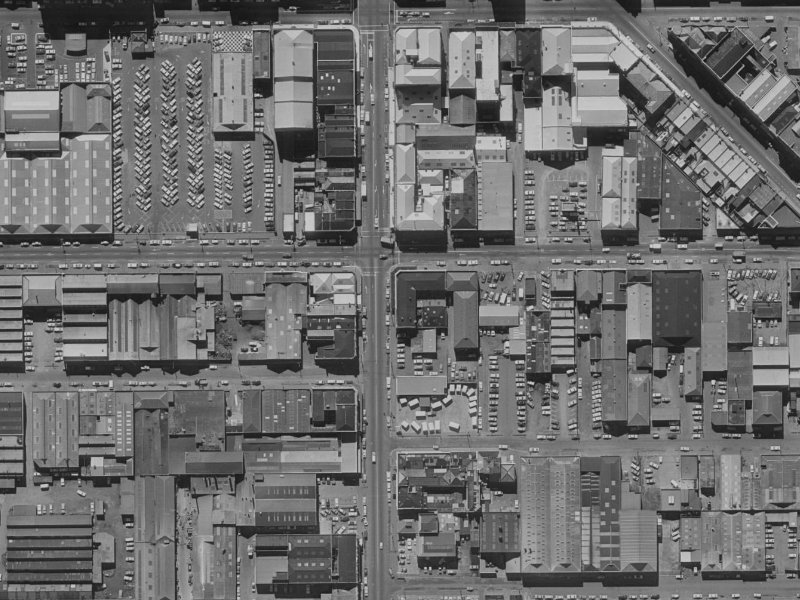 74 Manchester Street from the air, 1970-1974
