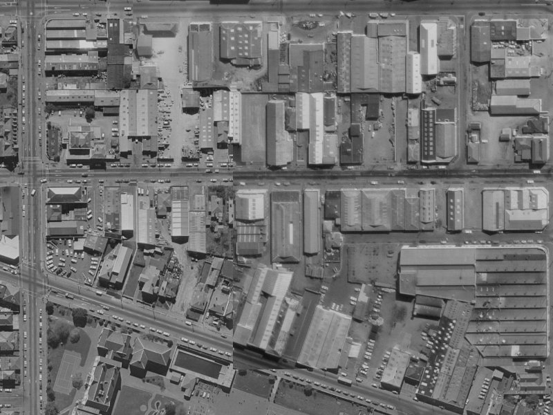 344 Saint Asaph Street from the air, 1970-1974