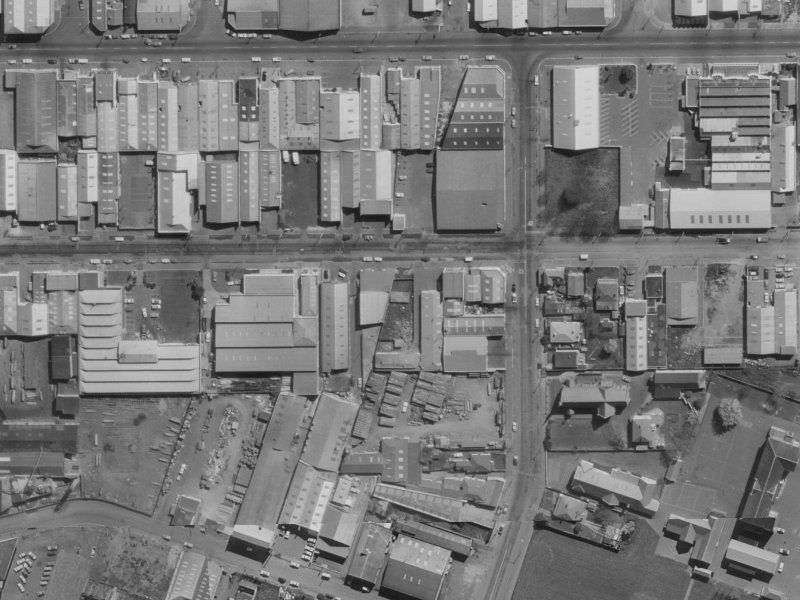 386 St Asaph Street from the air, 1970-1974