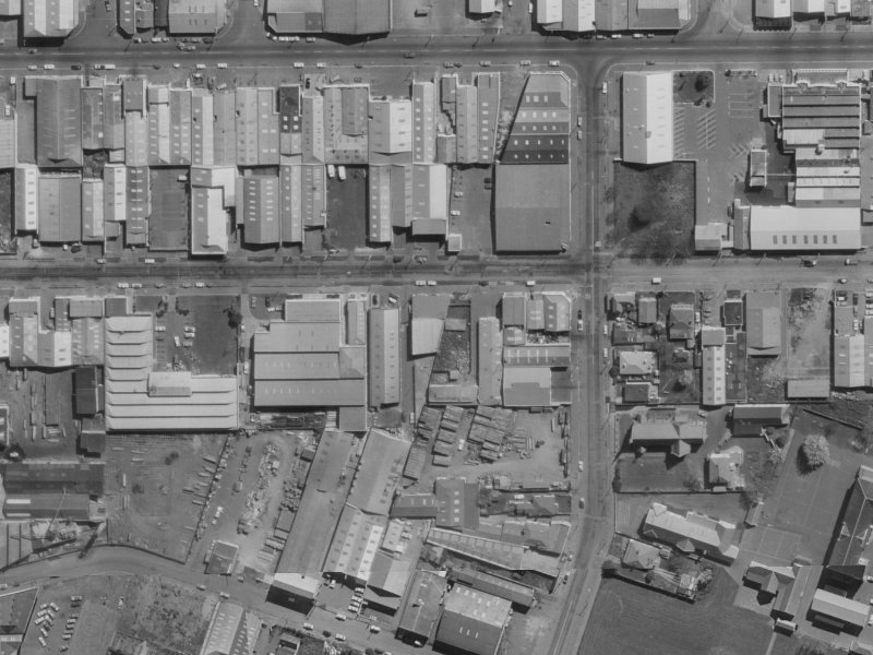 392 St Asaph Street from the air, 1970-1974