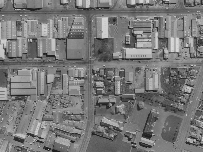 444 Saint Asaph Street from the air, 1970-1974