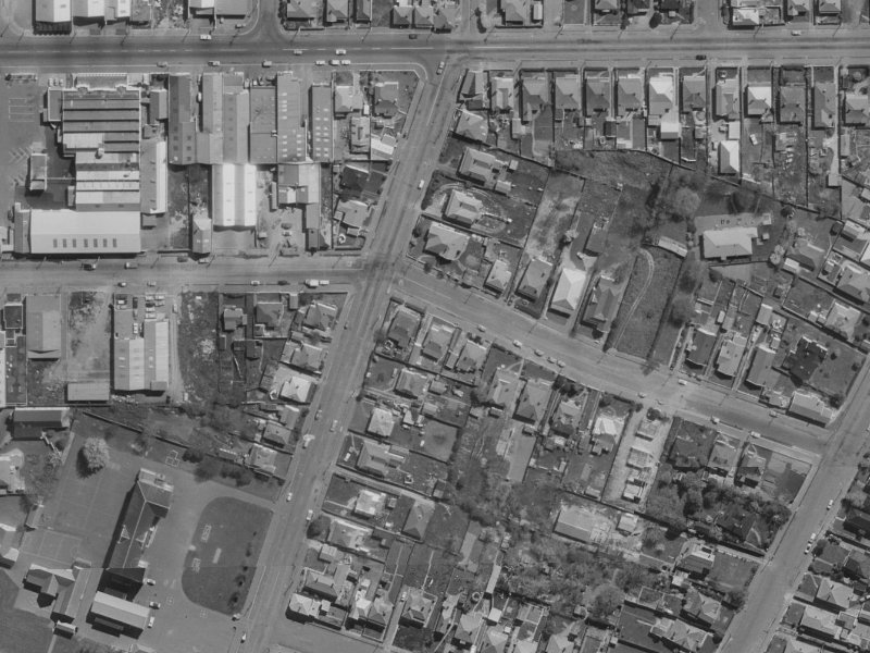 490 Saint Asaph Street from the air, 1970-1974