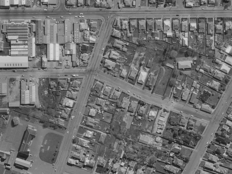 494 Saint Asaph Street from the air, 1970-1974