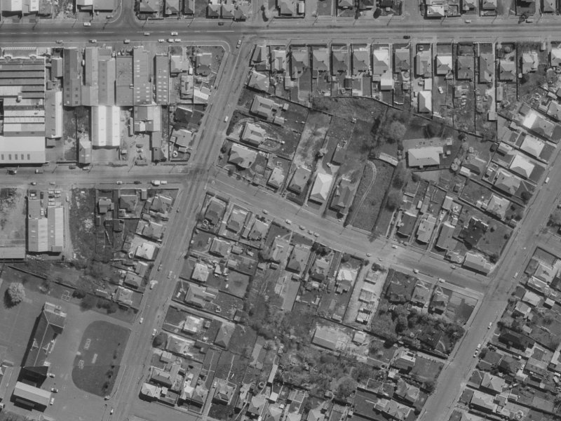 496 Saint Asaph Street from the air, 1970-1974