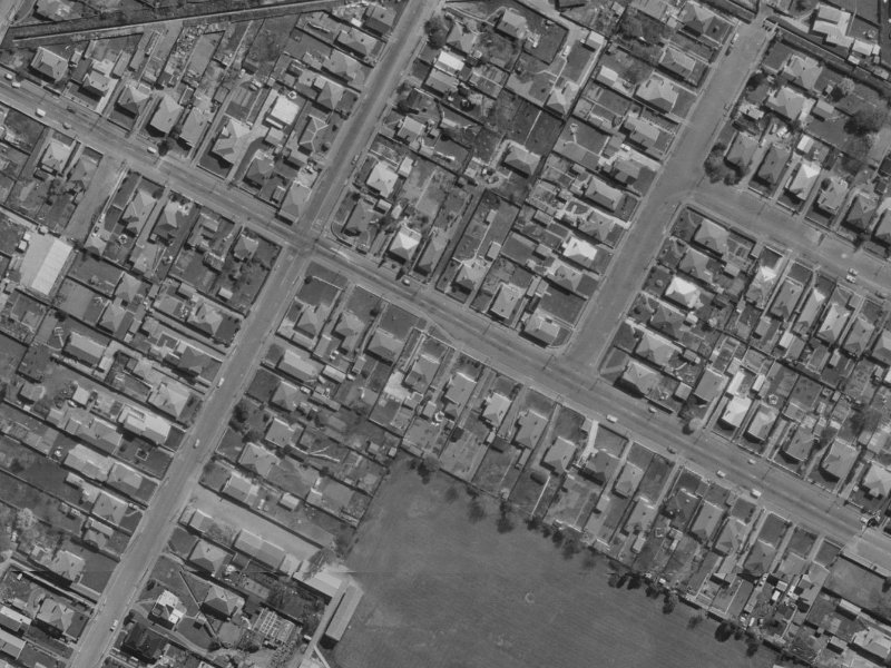 48 Harrow Street from the air, 1970-1974