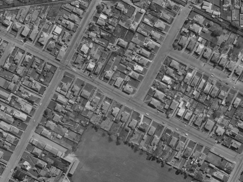 47 Harrow Street from the air, 1970-1974