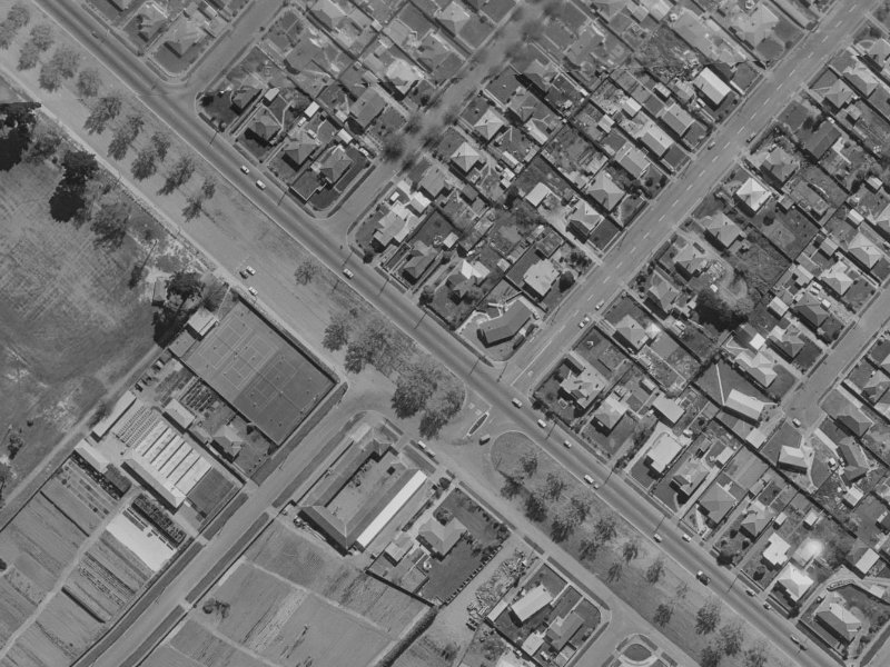 357 Linwood Avenue from the air, 1970-1974
