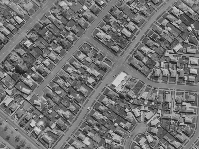 17 McGregors Road from the air, 1970-1974