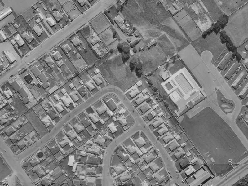 24 Greenhurst Street from the air, 1970-1974