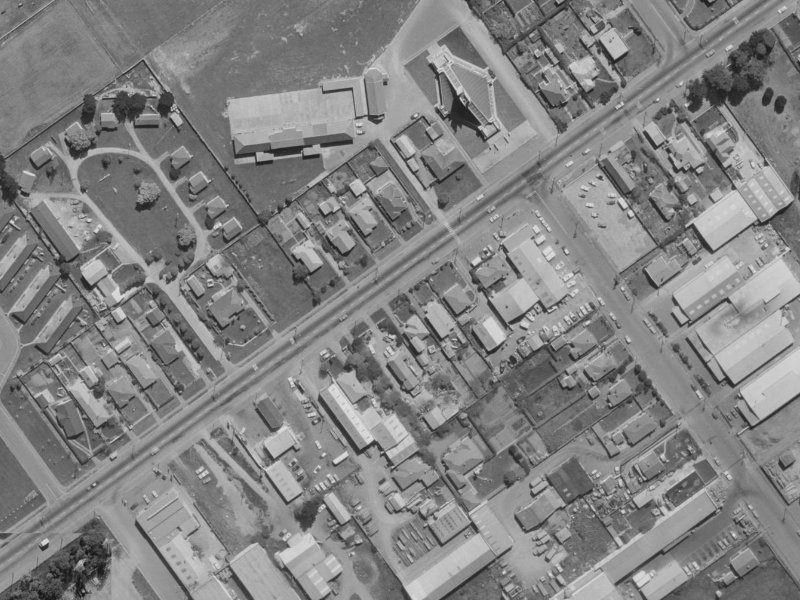 105 Main S Road from the air, 1970-1974