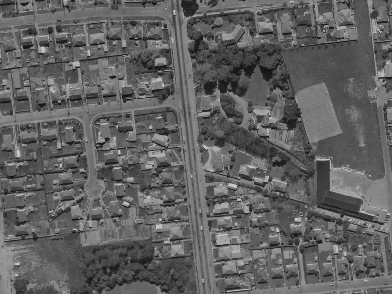 85 Hansons Lane from the air, 1970-1974