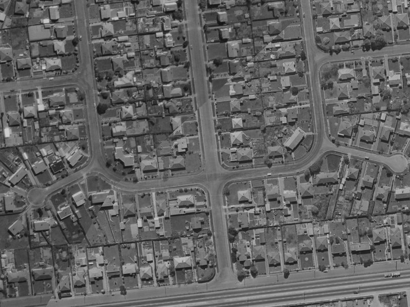 13E Tika Street from the air, 1970-1974
