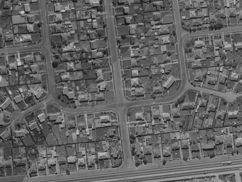37D Centennial Avenue from the air, 1970-1974