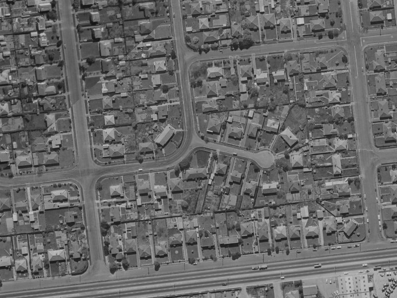 1 Kawaka Street from the air, 1970-1974