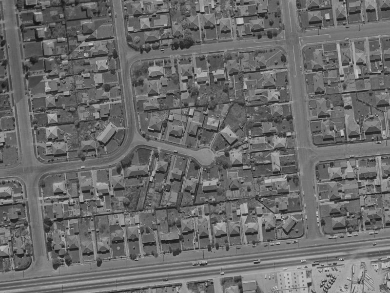 6 Kawaka Street from the air, 1970-1974