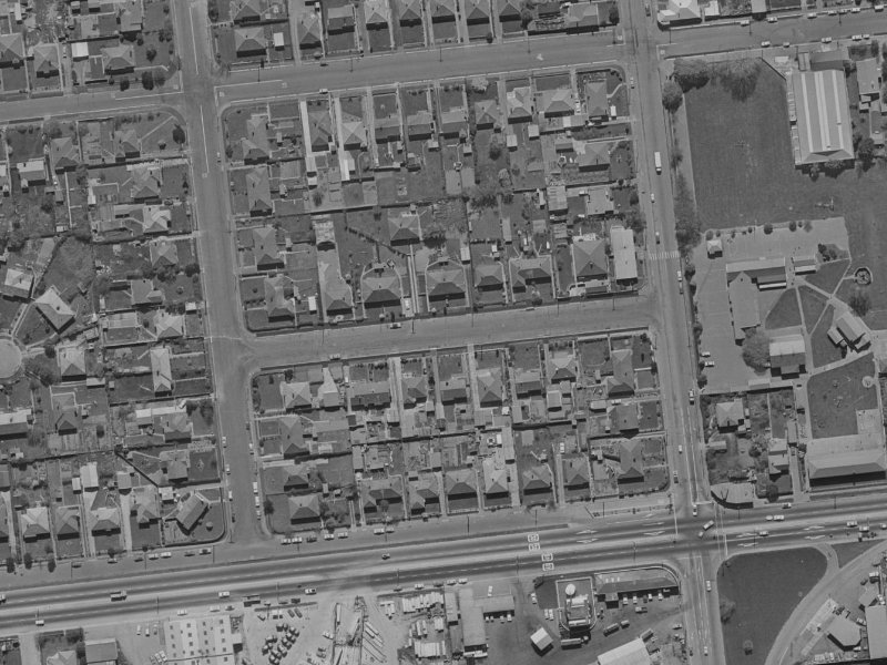 11B Rex Street from the air, 1970-1974