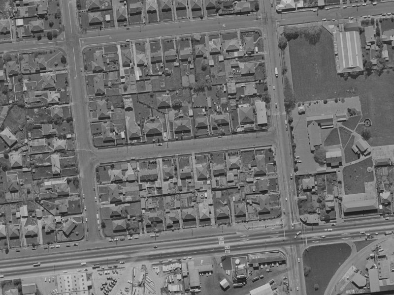 9C Rex Street from the air, 1970-1974