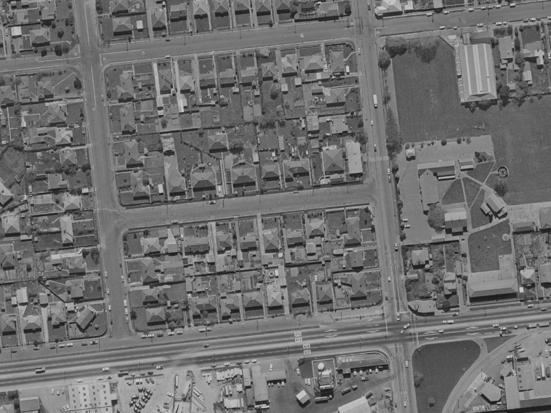 7 Rex Street from the air, 1970-1974