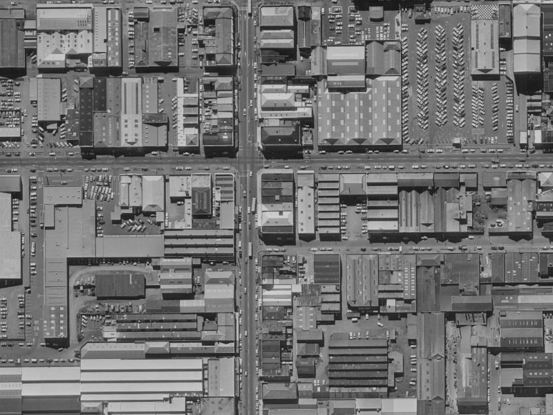 592B Colombo Street from the air, 1970-1974