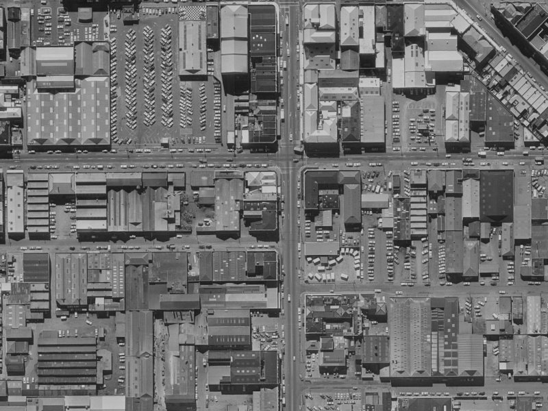85 Manchester Street from the air, 1970-1974