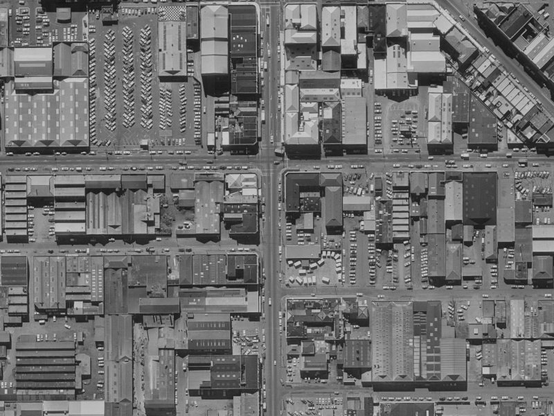 70 Manchester Street from the air, 1970-1974