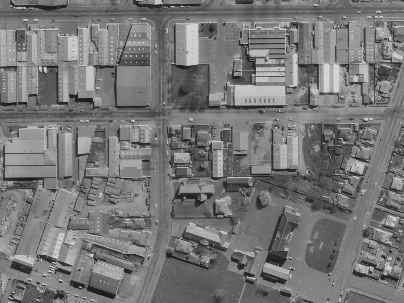 446 Saint Asaph Street from the air, 1970-1974