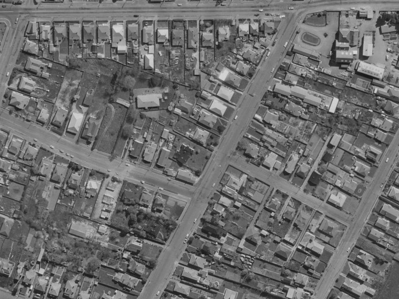 73 Mathesons Road from the air, 1970-1974