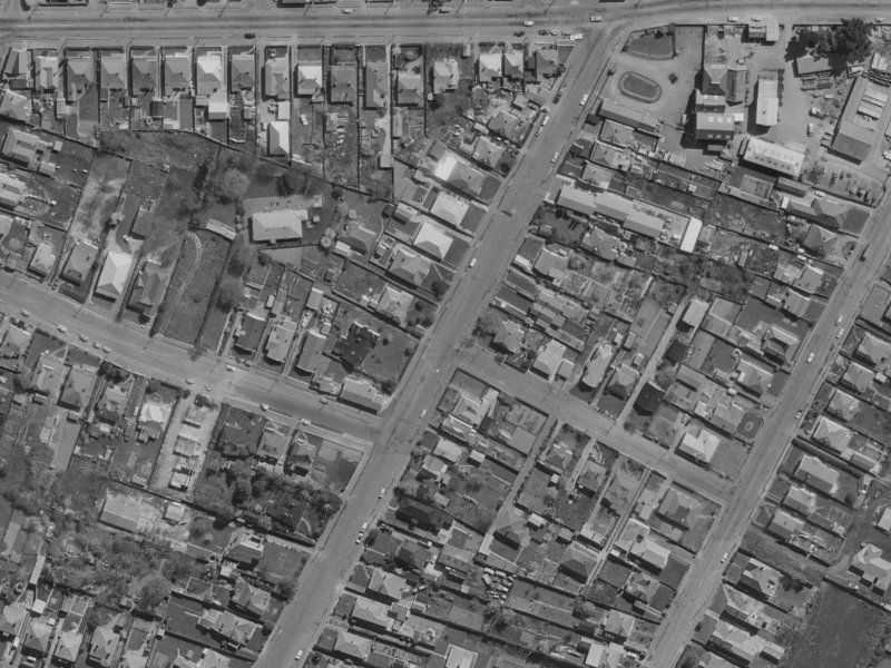 77 Mathesons Road from the air, 1970-1974