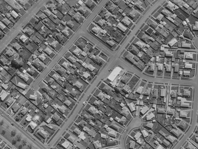 24A McGregors Road from the air, 1970-1974