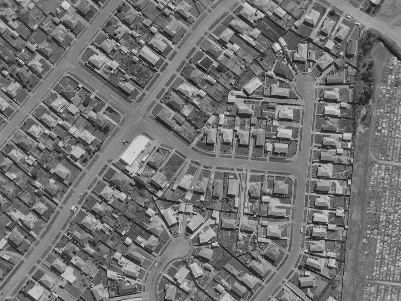 Walcot Street from the air, 1970-1974