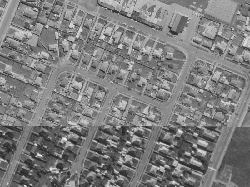 40 Amuri Street from the air, 1970-1974