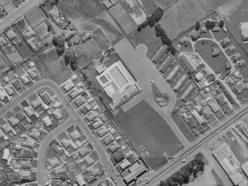 16 Greenhurst Street from the air, 1970-1974