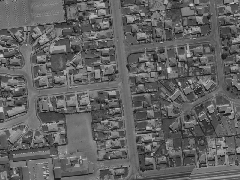 92 Wharenui Road from the air, 1970-1974