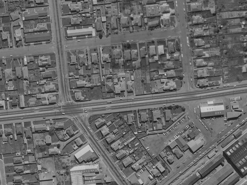 84A Blenheim Road from the air, 1970-1974