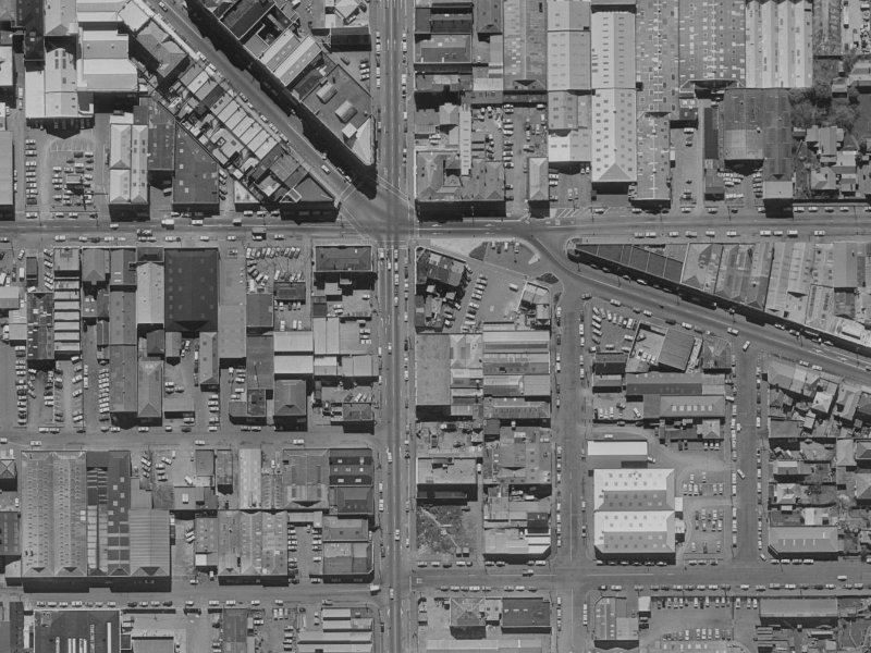 160 Madras Street from the air, 1970-1974