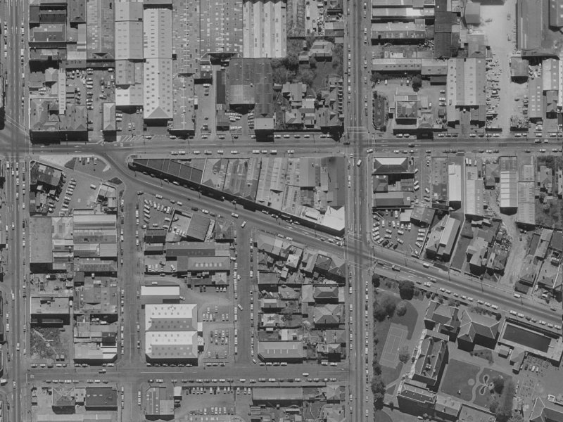 21 Ferry Road from the air, 1970-1974