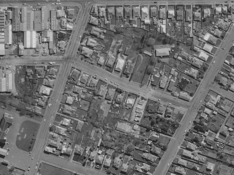 500 St Asaph Street from the air, 1970-1974