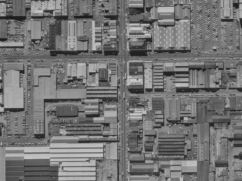 590-588 Colombo Street from the air, 1970-1974