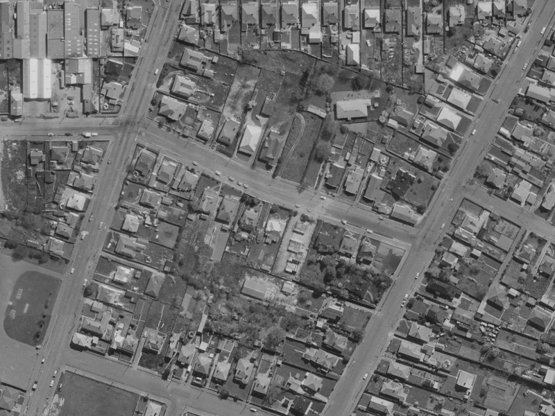 508 St Asaph Street from the air, 1970-1974