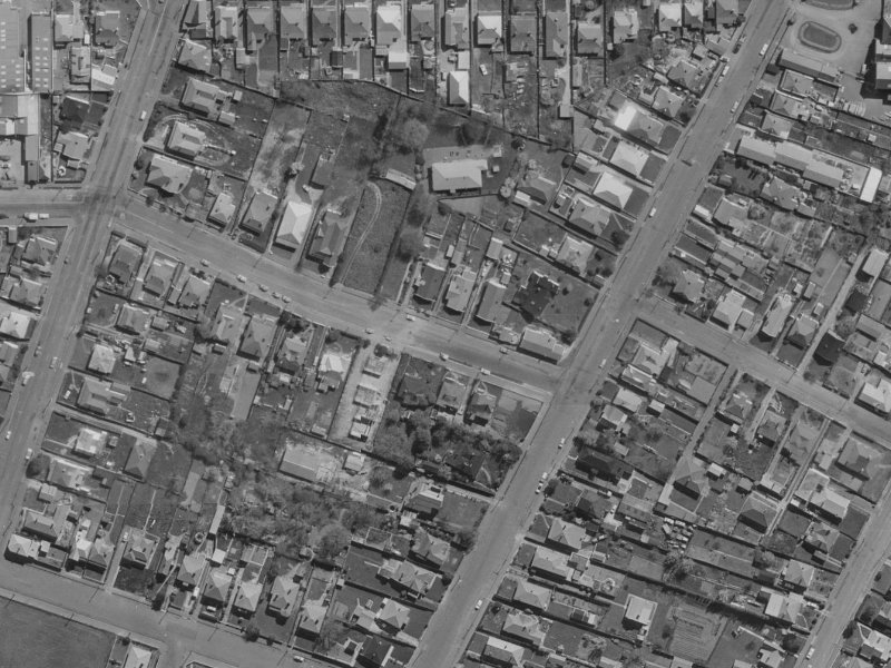 537 Saint Asaph Street from the air, 1970-1974