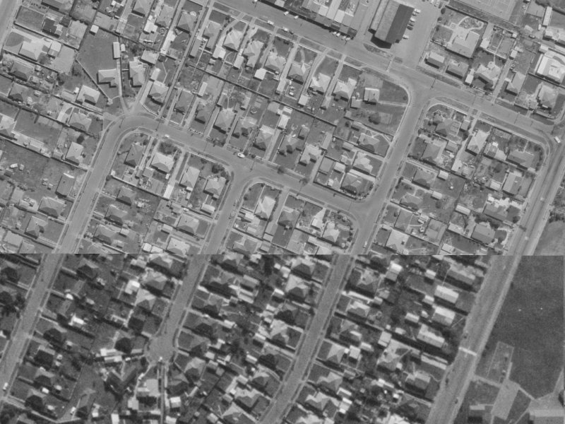 42 Amuri Street from the air, 1970-1974