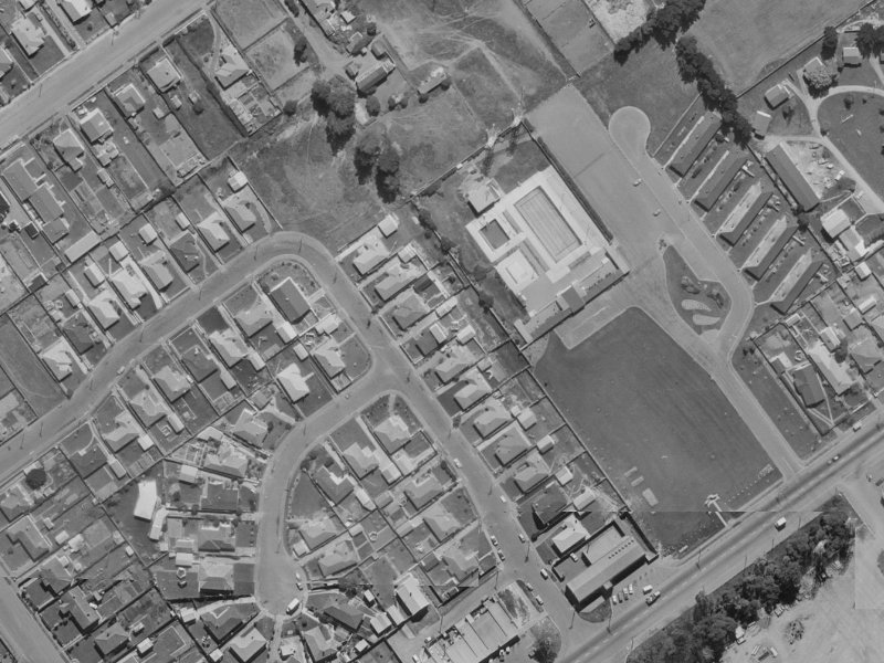 18 Greenhurst Street from the air, 1970-1974