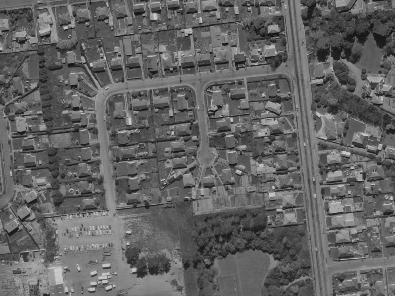 8 Homer Place from the air, 1970-1974