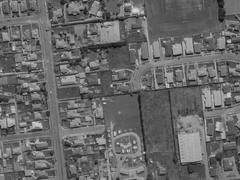 28 Colligan Street from the air, 1970-1974