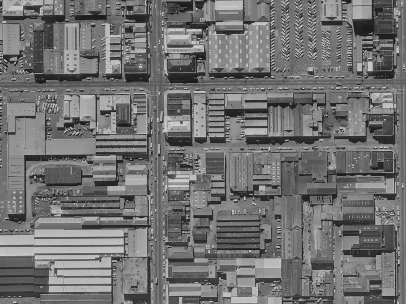 10a Welles Street from the air, 1970-1974